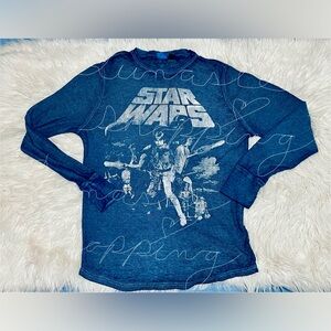 Star Wars Navy Long Sleeve Tee